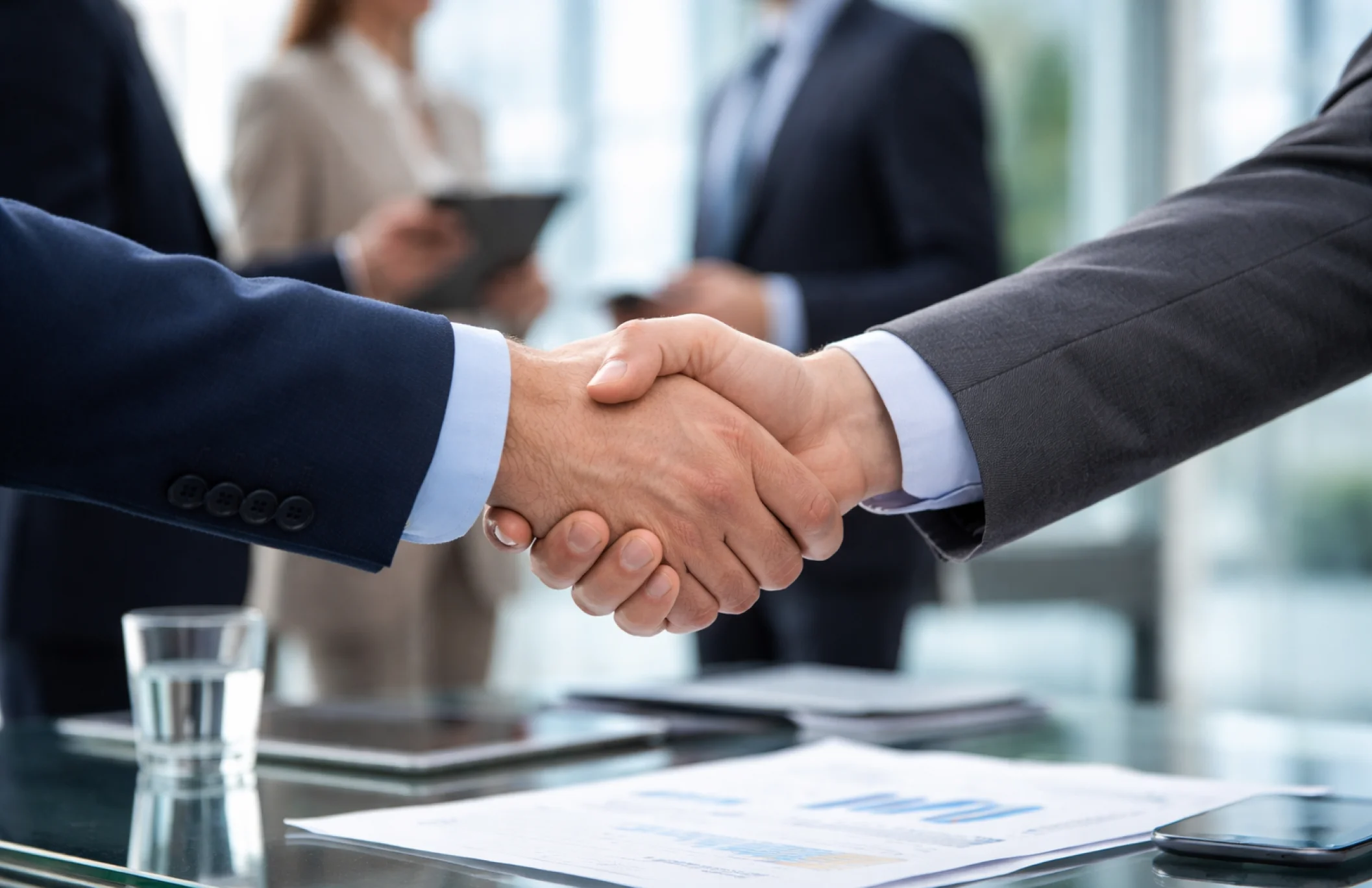professional handshake
